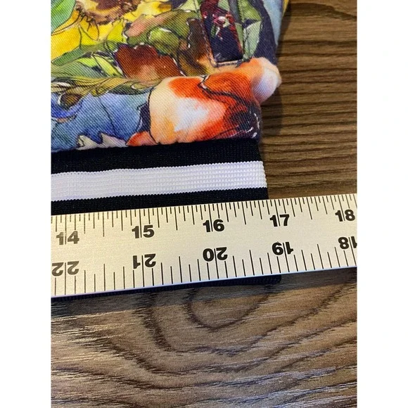 Cactus Man Ricky Singh Floral Bomber Jacket Men's M Unisex Statement Zip Jacket - Picture 12 of 14